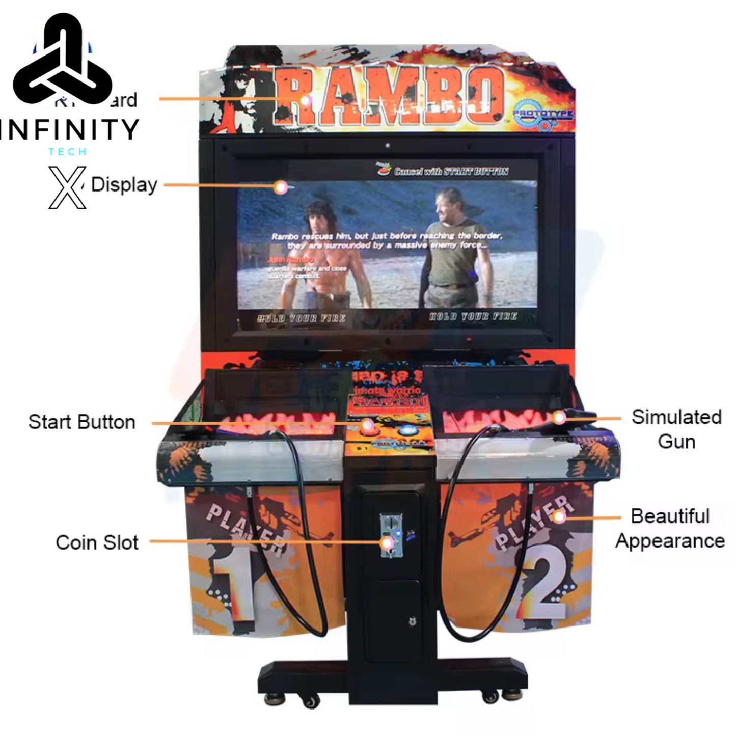 Rambo Shooting Game Machine