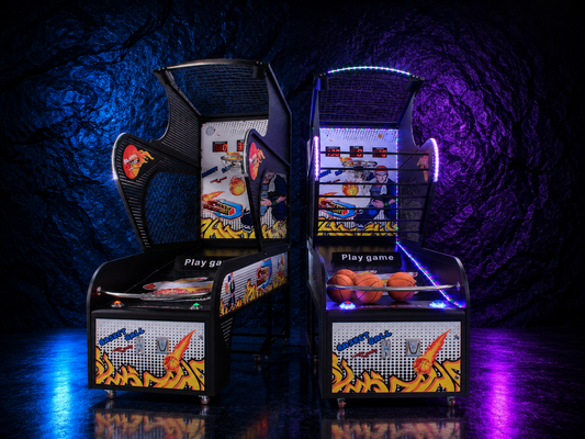 InfinityTechX SlamZone Duo – Pro Arcade Basketball Set
